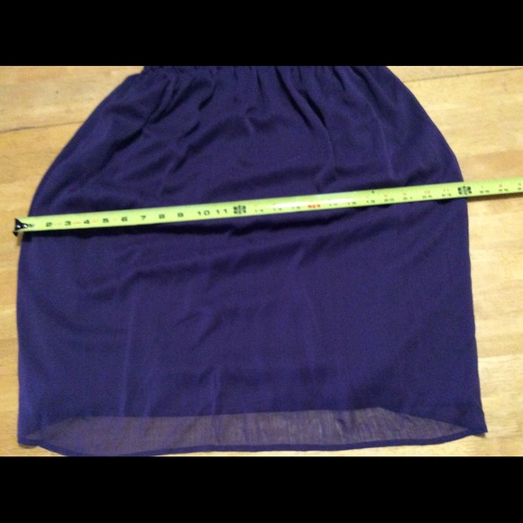 New MERONA Purple One-shoulder DRESS Sheer XS - Picture 9 of 16